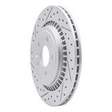 Dynamic Friction 2007-2018 Volvo S80 Rear Left Drilled & Slotted Geoperformance Rotor by Dynamic Friction Company 830-27060L