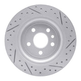 Dynamic Friction 2007-2018 Volvo S80 Rear Left Drilled & Slotted Geoperformance Rotor by Dynamic Friction Company 830-27060L