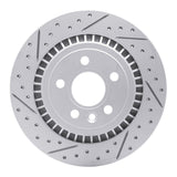 Dynamic Friction 2007-2018 Volvo S80 Rear Left Drilled & Slotted Geoperformance Rotor by Dynamic Friction Company 830-27060L