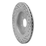 Dynamic Friction 2007-2018 Volvo S80 Rear Left Drilled & Slotted Geoperformance Rotor by Dynamic Friction Company 830-27060L