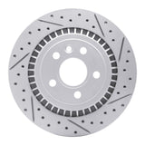 Dynamic Friction 2007-2018 Volvo S80 Rear Right Drilled & Slotted Geoperformance Rotor by Dynamic Friction Company 830-27060R