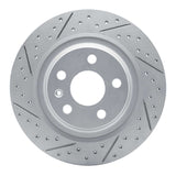 Dynamic Friction 2019-2025 Volvo XC40 Rear Left Drilled & Slotted Geoperformance Rotor by Dynamic Friction Company 830-27061L