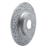 Dynamic Friction 2019-2025 Volvo XC40 Rear Right Drilled & Slotted Geoperformance Rotor by Dynamic Friction Company 830-27061R