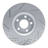 Dynamic Friction 2019-2025 Volvo XC40 Rear Right Drilled & Slotted Geoperformance Rotor by Dynamic Friction Company 830-27061R