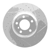 Dynamic Friction 2002-2008 BMW 760Li Front Right Drilled & Slotted Geoperformance Rotor by Dynamic Friction Company 830-31058R