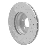 Dynamic Friction 2002-2008 BMW 760Li Front Right Drilled & Slotted Geoperformance Rotor by Dynamic Friction Company 830-31058R