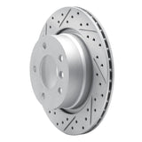 Dynamic Friction 2003-2008 BMW Z4 Rear Left Drilled & Slotted Geoperformance Rotor by Dynamic Friction Company 830-31061L