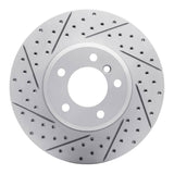 Dynamic Friction 2004-2010 BMW 528i Xdrive Front Left Drilled & Slotted Geoperformance Rotor by Dynamic Friction Company 830-31062L