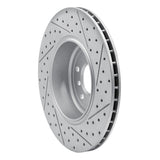 Dynamic Friction 2004-2010 BMW 645Ci Rear Left Drilled & Slotted Geoperformance Rotor by Dynamic Friction Company 830-31064L