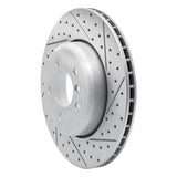 Dynamic Friction 2004-2010 BMW 535I Rear Right Drilled & Slotted Geoperformance Rotor by Dynamic Friction Company 830-31064R