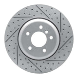 Dynamic Friction 2004-2010 BMW 535I Rear Right Drilled & Slotted Geoperformance Rotor by Dynamic Friction Company 830-31064R
