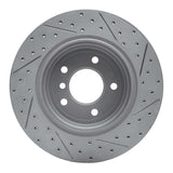 Dynamic Friction 2004-2010 BMW 525i (Mexico) Rear Left Drilled & Slotted Geoperformance Rotor by Dynamic Friction Company 830-31066L