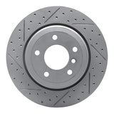 Dynamic Friction 2004-2010 BMW 525i (Mexico) Rear Left Drilled & Slotted Geoperformance Rotor by Dynamic Friction Company 830-31066L