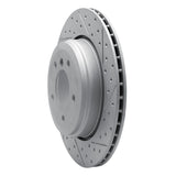 Dynamic Friction 2004-2010 BMW 528i Rear Right Drilled & Slotted Geoperformance Rotor by Dynamic Friction Company 830-31066R