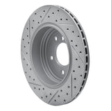 Dynamic Friction 2004-2010 BMW 528i Rear Right Drilled & Slotted Geoperformance Rotor by Dynamic Friction Company 830-31066R