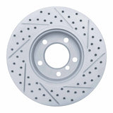 Dynamic Friction 2006-2013 BMW 128i Front Left Drilled & Slotted Geoperformance Rotor by Dynamic Friction Company 830-31067L