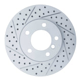 Dynamic Friction 2006-2013 BMW 128i Front Left Drilled & Slotted Geoperformance Rotor by Dynamic Friction Company 830-31067L
