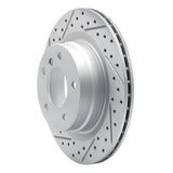 Dynamic Friction 2006-2013 BMW 328i Rwd Rear Left Drilled & Slotted Geoperformance Rotor by Dynamic Friction Company 830-31068L