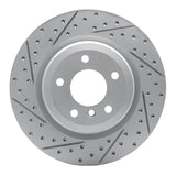 Dynamic Friction 2006-2015 BMW 330xi Rear Left Drilled & Slotted Geoperformance Rotor by Dynamic Friction Company 830-31070L