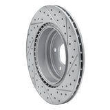 Dynamic Friction 2006-2015 BMW 330xi Rear Left Drilled & Slotted Geoperformance Rotor by Dynamic Friction Company 830-31070L