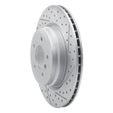 Dynamic Friction 2006-2015 BMW 330i Rear Right Drilled & Slotted Geoperformance Rotor by Dynamic Friction Company 830-31070R