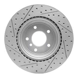 Dynamic Friction 2006-2015 BMW 330i Rear Right Drilled & Slotted Geoperformance Rotor by Dynamic Friction Company 830-31070R