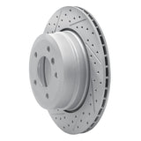 Dynamic Friction 2006-2010 BMW 535Xi Rear Left Drilled & Slotted Geoperformance Rotor by Dynamic Friction Company 830-31075L