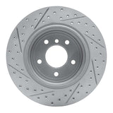 Dynamic Friction 2006-2010 BMW 530Xi Rear Right Drilled & Slotted Geoperformance Rotor by Dynamic Friction Company 830-31075R