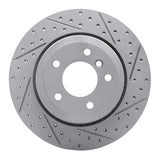 Dynamic Friction 2006-2010 BMW 530Xi Rear Right Drilled & Slotted Geoperformance Rotor by Dynamic Friction Company 830-31075R