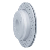 Dynamic Friction 2006-2015 BMW 325ix Rear Left Drilled & Slotted Geoperformance Rotor by Dynamic Friction Company 830-31081L