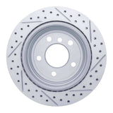 Dynamic Friction 2006-2015 BMW 325ix Rear Left Drilled & Slotted Geoperformance Rotor by Dynamic Friction Company 830-31081L