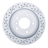 Dynamic Friction 2006-2015 BMW 325ix Rear Left Drilled & Slotted Geoperformance Rotor by Dynamic Friction Company 830-31081L