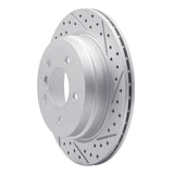 Dynamic Friction 2006-2015 BMW 328i xDrive Rear Right Drilled & Slotted Geoperformance Rotor by Dynamic Friction Company 830-31081R