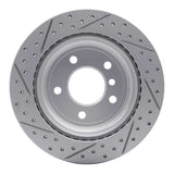 Dynamic Friction 2006-2015 BMW 328i xDrive Rear Right Drilled & Slotted Geoperformance Rotor by Dynamic Friction Company 830-31081R