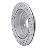 Dynamic Friction 2006-2015 BMW 328i xDrive Rear Right Drilled & Slotted Geoperformance Rotor by Dynamic Friction Company 830-31081R