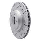 Dynamic Friction 2007-2015 BMW 335D Front Left Drilled & Slotted Geoperformance Rotor by Dynamic Friction Company 830-31082L