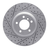 Dynamic Friction 2007-2015 BMW 335D Front Left Drilled & Slotted Geoperformance Rotor by Dynamic Friction Company 830-31082L