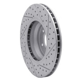 Dynamic Friction 2007-2015 BMW 335D Front Left Drilled & Slotted Geoperformance Rotor by Dynamic Friction Company 830-31082L