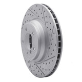 Dynamic Friction 2007-2015 BMW 335I Front Right Drilled & Slotted Geoperformance Rotor by Dynamic Friction Company 830-31082R