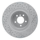 Dynamic Friction 2007-2008 BMW Alpina B7 Rear Left Drilled & Slotted Geoperformance Rotor by Dynamic Friction Company 830-31084L