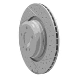 Dynamic Friction 2007-2008 BMW Alpina B7 Rear Right Drilled & Slotted Geoperformance Rotor by Dynamic Friction Company 830-31084R