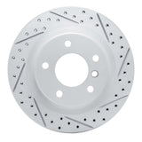 Dynamic Friction 2008-2013 BMW 128i Rear Right Drilled & Slotted Geoperformance Rotor by Dynamic Friction Company 830-31088R