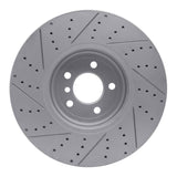 Dynamic Friction 2009-2017 BMW 750i Right Front Drilled & Slotted Geoperformance Rotor by Dynamic Friction Company 830-31093D