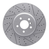 Dynamic Friction 2009-2017 BMW 750i Right Front Drilled & Slotted Geoperformance Rotor by Dynamic Friction Company 830-31093D