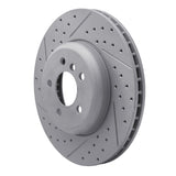 Dynamic Friction 2011-2019 BMW ActiveHybrid 5 Front Left Drilled & Slotted Geoperformance Rotor by Dynamic Friction Company 830-31097L