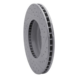 Dynamic Friction 2011-2019 BMW ActiveHybrid 5 Front Left Drilled & Slotted Geoperformance Rotor by Dynamic Friction Company 830-31097L