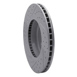 Dynamic Friction 2011-2019 BMW ActiveHybrid 5 Front Right Drilled & Slotted Geoperformance Rotor by Dynamic Friction Company 830-31097R