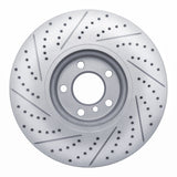 Dynamic Friction 2010-2018 BMW 650i Coupe Left Front Drilled & Slotted Geoperformance Rotor by Dynamic Friction Company 830-31099D
