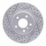 Dynamic Friction 2011-2016 BMW 528i Front Left Drilled & Slotted Geoperformance Rotor by Dynamic Friction Company 830-31103L