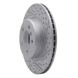 Dynamic Friction 2011-2016 BMW 528i Front Right Drilled & Slotted Geoperformance Rotor by Dynamic Friction Company 830-31103R
